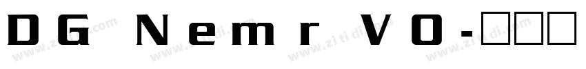 DG Nemr V0字体转换